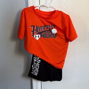 Under Armour Kids Orange Home Run Tee